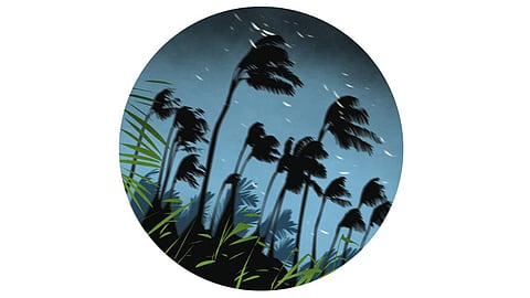 winds, storm, hailstones