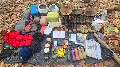 Security forces on Tuesday demolished 11 underground bunkers allegedly used by top Maoist leader Misir Besra, defused seven powerful IEDs.