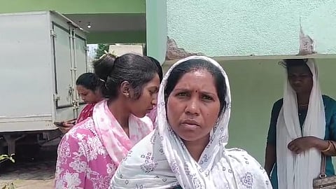 Amrita Kujur, wife of an under-trial prisoner, Rajesh Kujur.