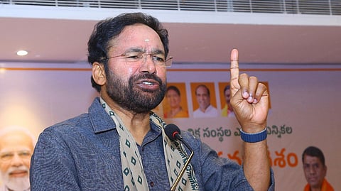 Union Minister and Telangana BJP President G. Kishan Reddy addressed a party meeting on Friday in Hyderabad.