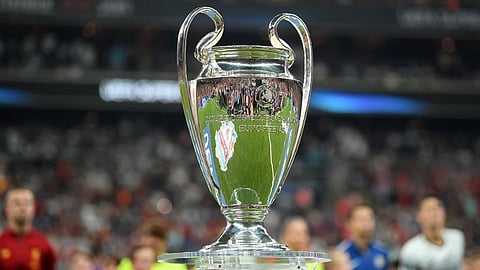 The UEFA Champions League trophy