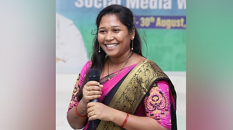 YSRCP activist Paleti Krishnaveni.