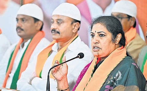 BJP State president and Rajamahendravaram MP Daggubati Purandeswari on Friday launched a public awareness campaign on Waqf reforms at the state office in Vijayawada.