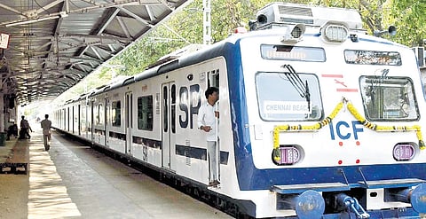 Southern Railway on Saturday launched the air-conditioned EMU services on the Chennai suburban network