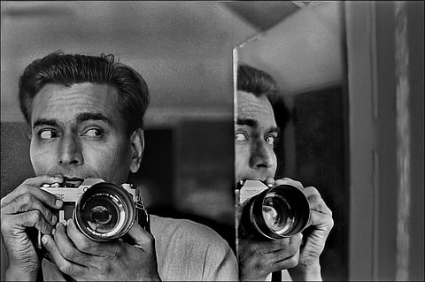 Jyoti Bhatt, self portrait, 1968