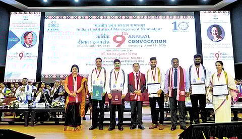 PK Mishra, along with others at the convocation of IIM Sambalpur