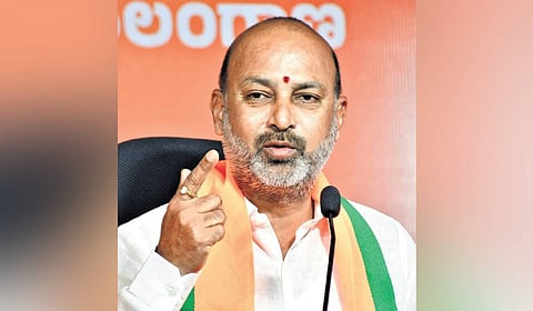 Union Minister of State for Home Affairs Bandi Sanjay Kumar on Friday came down heavily on Congress leaders for their protest at the Enforcement Directorate’s office.