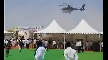 The temporary tents arranged for the public meeting were also uprooted.