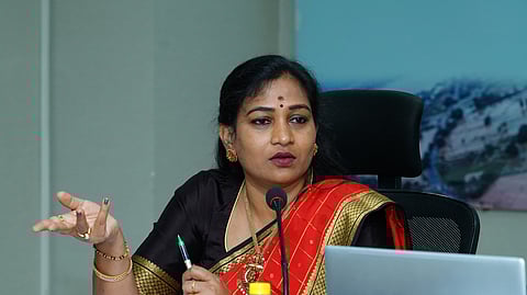 Andhra Pradesh Home and Disaster Management Minister Vangalapudi Anitha.