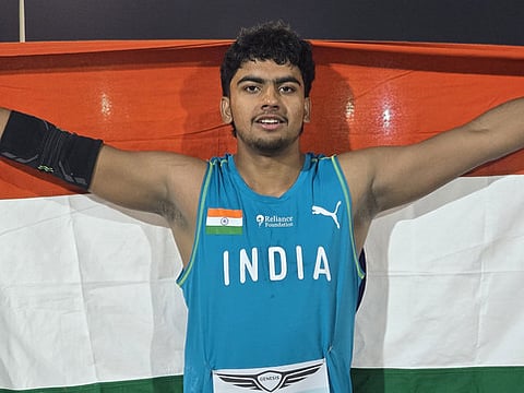 Himanshu Jakhar earlier won gold in javelin at the Junior Asian Athletics Championship at Saudi Arabia
