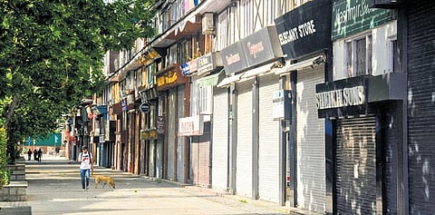 Shops remain shut, owing to a bandh call given against Tuesday’s Pahalgam terror attack, in Srinagar on Wednesday | Express