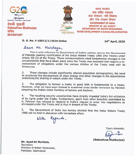 Water storage projects on Indus basin may be okayed