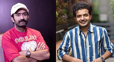 Shine Tom Chacko (L) and Sreenath Bhasi.