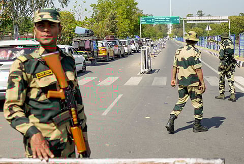 32 Pakistanis have been deported via the Attari border (in pic)