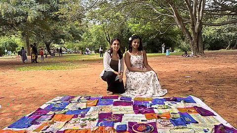 Karthika Sakthivel with collaborator Roshni Bhatia