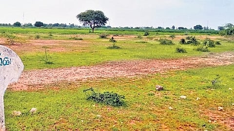 A housing plot on the assigned patta land