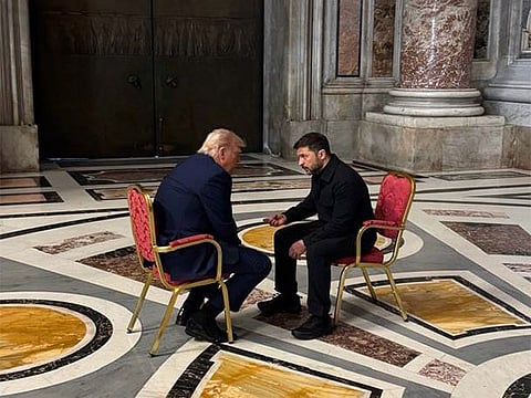 US President Donald Trump underscored the Crimea proposal in an interview published Friday in Time magazine: “Crimea will stay with Russia. Zelenskyy understands that, and everybody understands that it’s been with them for a long time.”