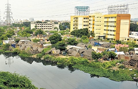 For families in Chennai, Tambaram and Avadi corporations whose annual family income is less than Rs 5 lakh, the maximum extent of regularisation is three cents or actual extent occupied, whichever is less.