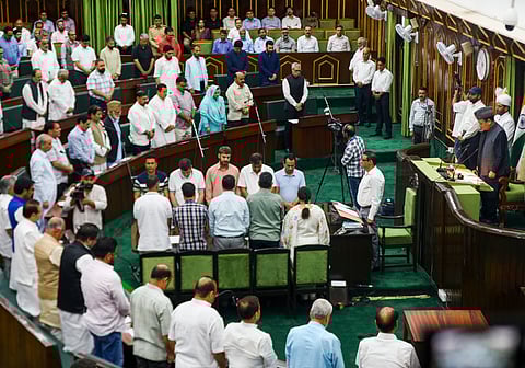 Jammu and Kashmir Assembly, in Srinagar.