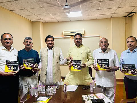 The meeting at Jaipur’s Birla Institute, organised by the Haryana Saraswati Heritage Board, saw Rajasthan Minister Suresh Singh Rawat and HSHDB VP Dhuman Singh discuss the project roadmap in detail.
