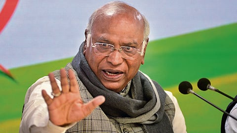 Congress President Mallikarjun Kharge.