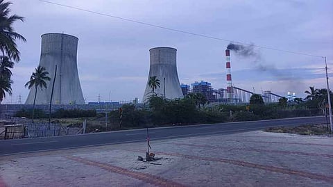 A trial operation underway at Udangudi Super Critical Thermal Power Plant.