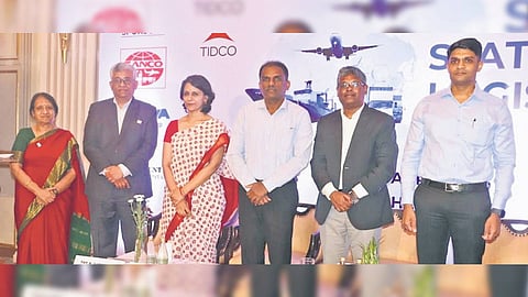 Speakers at the logistics policy session hosted by the Madras Chamber of Commerce and Industry on Tuesday.