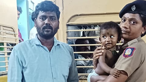 Infant abandoned on train admitted to shelter home in Salem