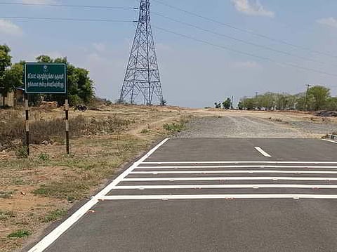 A picture of the area where SIPCOT industrial estate is proposed near Thadangam, Dharmapuri. .