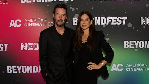 Keanu Reeves and Sandra Bullock at Beyond Fest