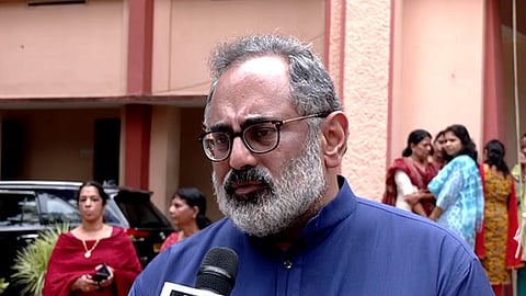“We are not the victims of CPM’s politics of violence. We are the fearless warriors of the public movement to defeat it,” said Rajeev Chandrasekhar