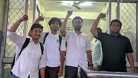 Ashutosh Ranka and the 3 other who were arrested by Jaipur police.