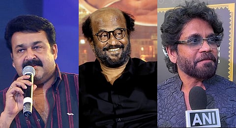 Mohanlal. Rajinikanth and Nagarjuna