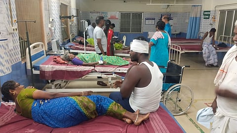 The injured people were admitted to Karaikudi and Sivagangai GH