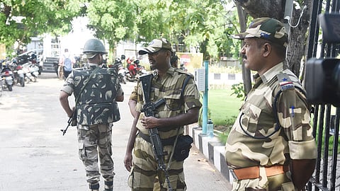 A thorough search of the premises was launched with the help of the Bomb Detection and Disposal Squad and sniffer dogs.