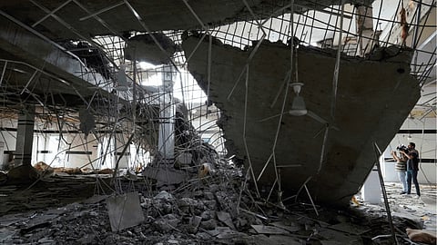 Debris of buildings in Pakistan damaged by Indian missile attack on May 7 as a part of Operation Sindoor.