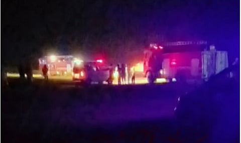 Plane crash in Aklian Kalan village of Bathinda