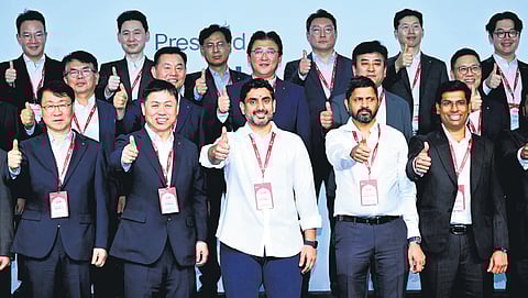 IT Minister N Lokesh lays foundation for the LG facility in Sri City