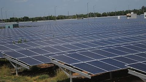 Ground level solar power plant set up at Panjappur. Image used for representational purposes only.