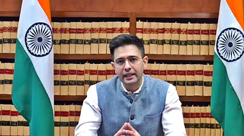 Earlier, party leaders questioned Chadha’s silence on key issues, alleging he avoided speaking against the BJP and the Modi government.