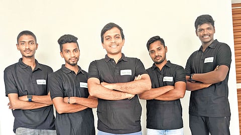 Gembali Gowtham, who invented at least 13 E-Bike models and 10 agricultural electric tools including mini solar water pump, mini portable sprayer, and mini millet dehuller.Gowtham explaining about the mini solar water pump to the farmers.Gembali Gowtham along with district collector A Shyam Prasad along with his newly invented rocket bike.