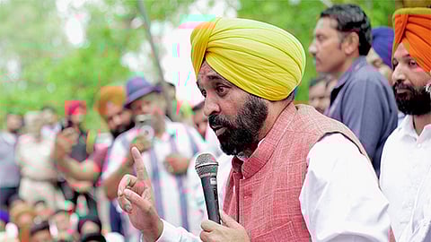 CM Bhagwant Mann alleged that Union Power Minister Manohar Lal Khattar, who hails from Haryana, is behind the entire episode