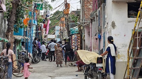 Madrasi Camp, a jhuggi cluster in South Delhi.