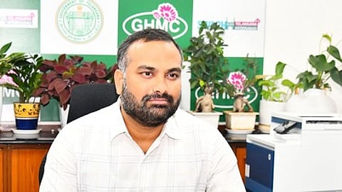GHMC commissioner RV Karnan.