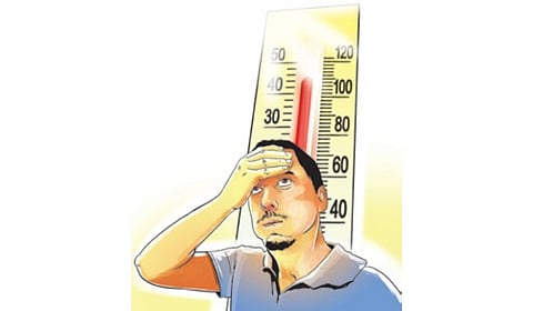 Sambalpur recorded the highest day temperature of 42.9 degrees Celsius, followed by Jharsuguda 42.2 degrees C, Balangir 42.1 degrees C and Boudh 42 degrees C.