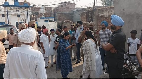 Police visit the affected areas to further investigate the matter.