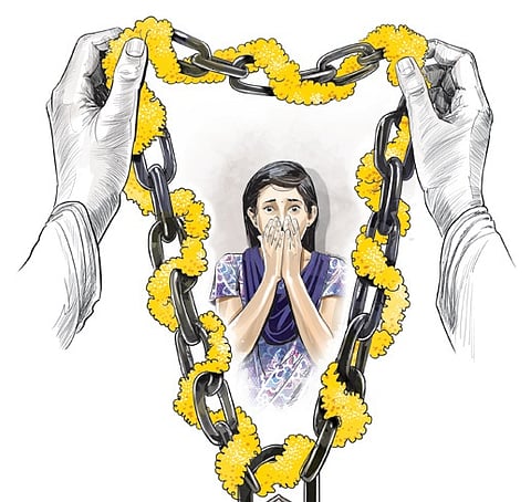 Many parents, reluctant to send their daughters for higher education, believe that marriage is the right course of action for them.