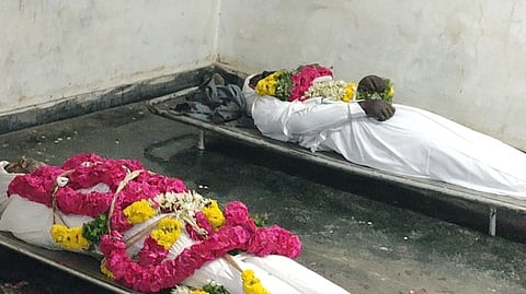 At least there is a wait of 4-5 hours for a body to be cremated as all the cremation grounds have submerged