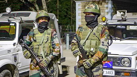 Assam Rifles kill 10 militants in fierce gunbattle in Manipur, operation underway.