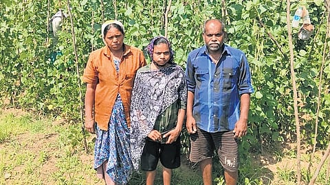 Amrita Raj with his wife and daughter